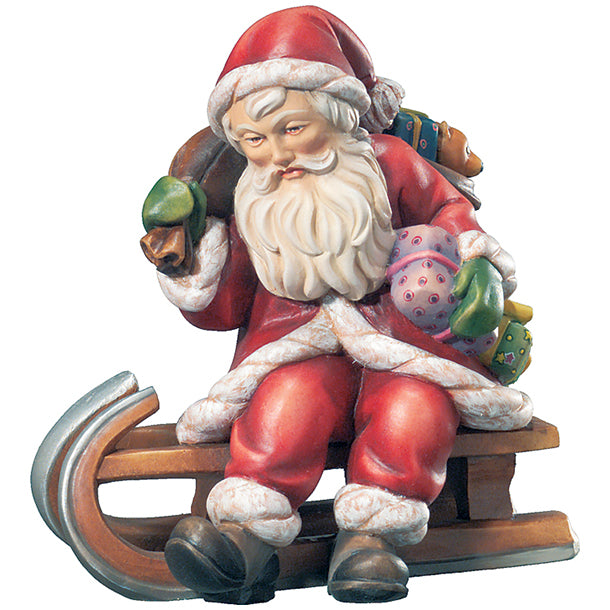 Weihnachtsmann mit Rodel