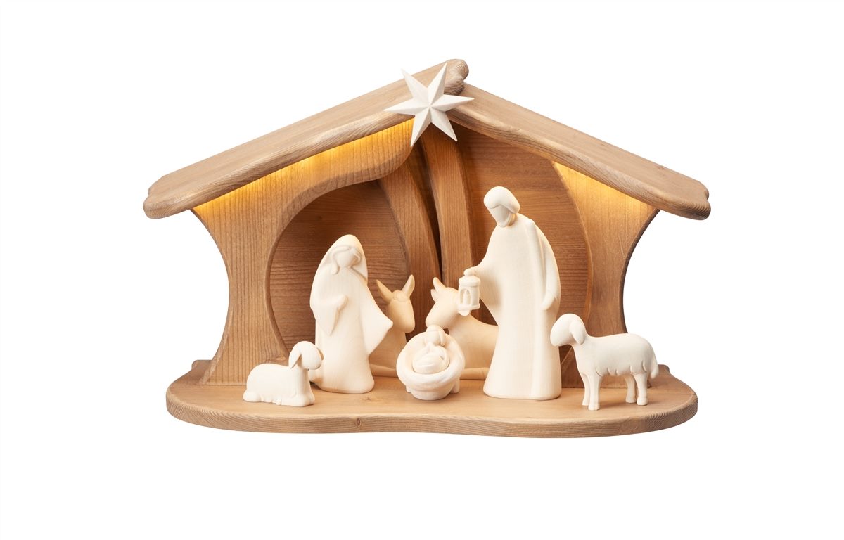 LE Set 9 teilig - Familienstall Luce mit Led
