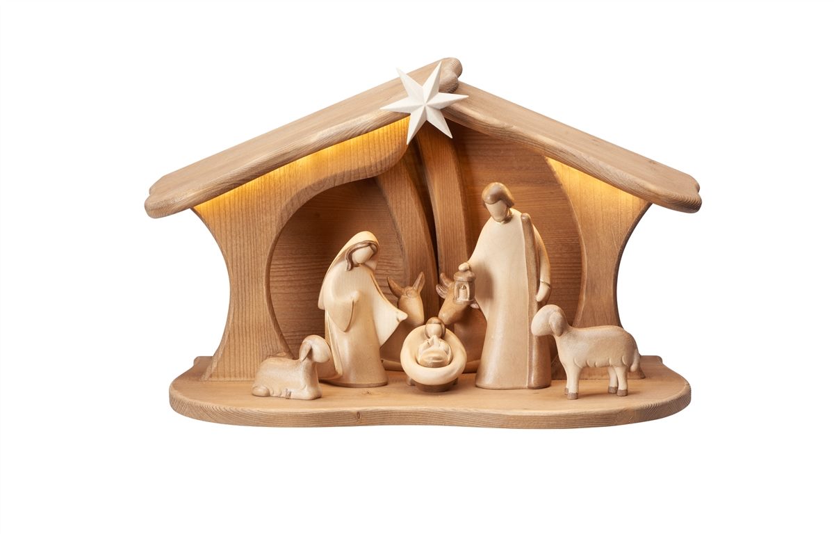 LE Set 9 teilig - Familienstall Luce mit Led