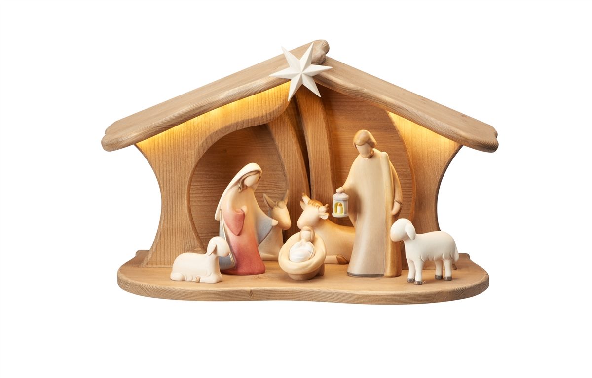 LE Set 9 teilig - Familienstall Luce mit Led