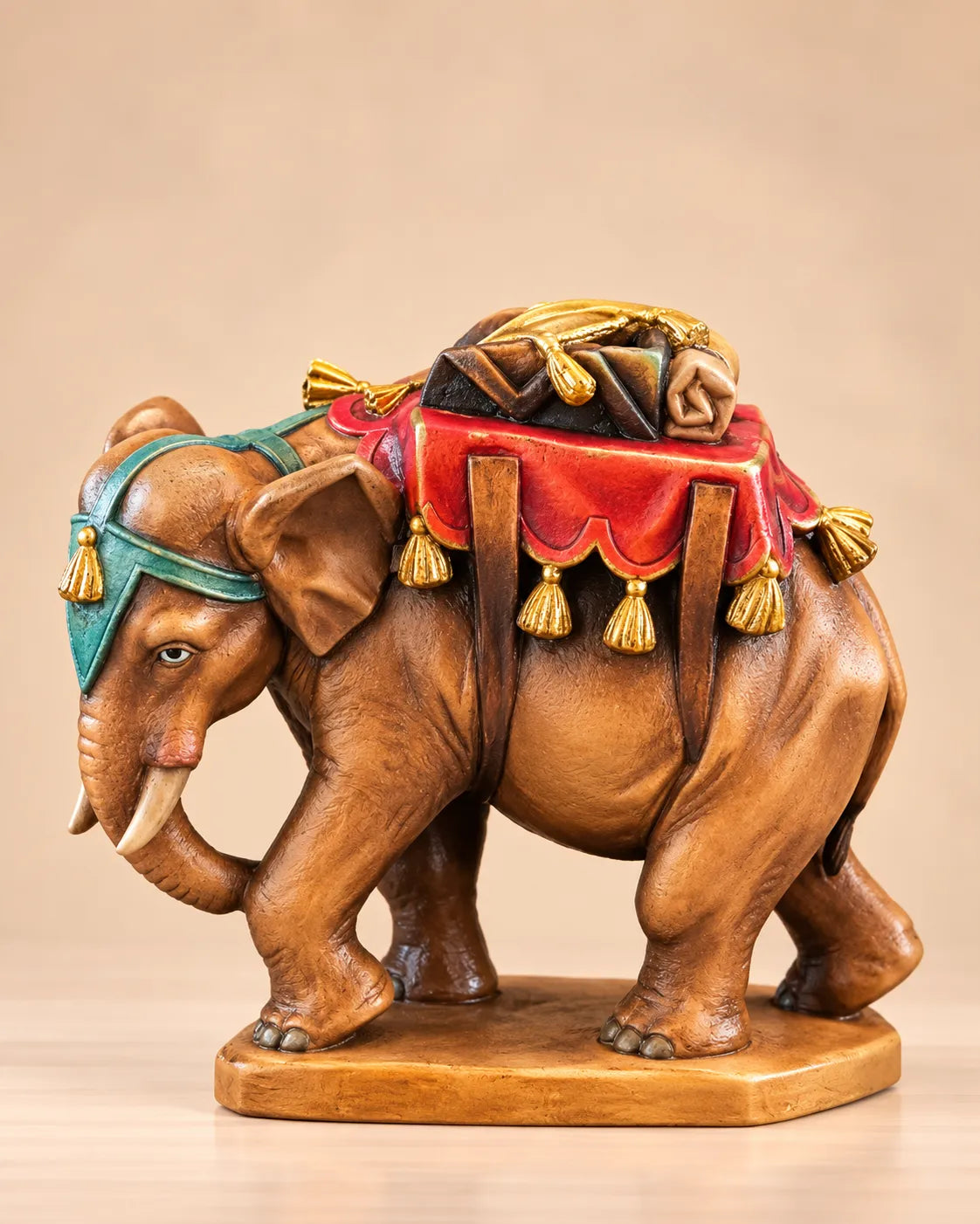 Barock Krippe Elefant holzgeschnitzt