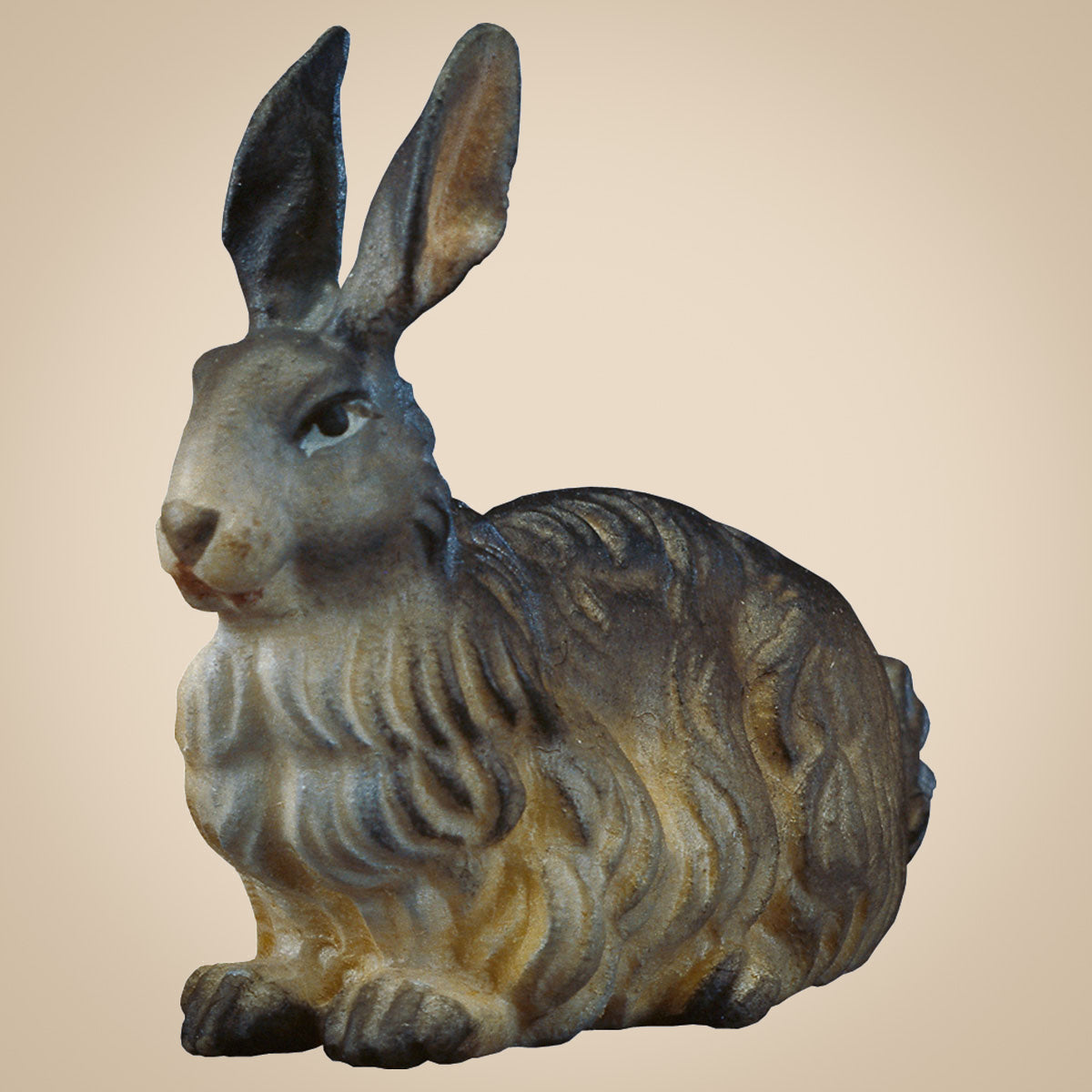 Heilige Krippe Hase Holzgeschnitzt