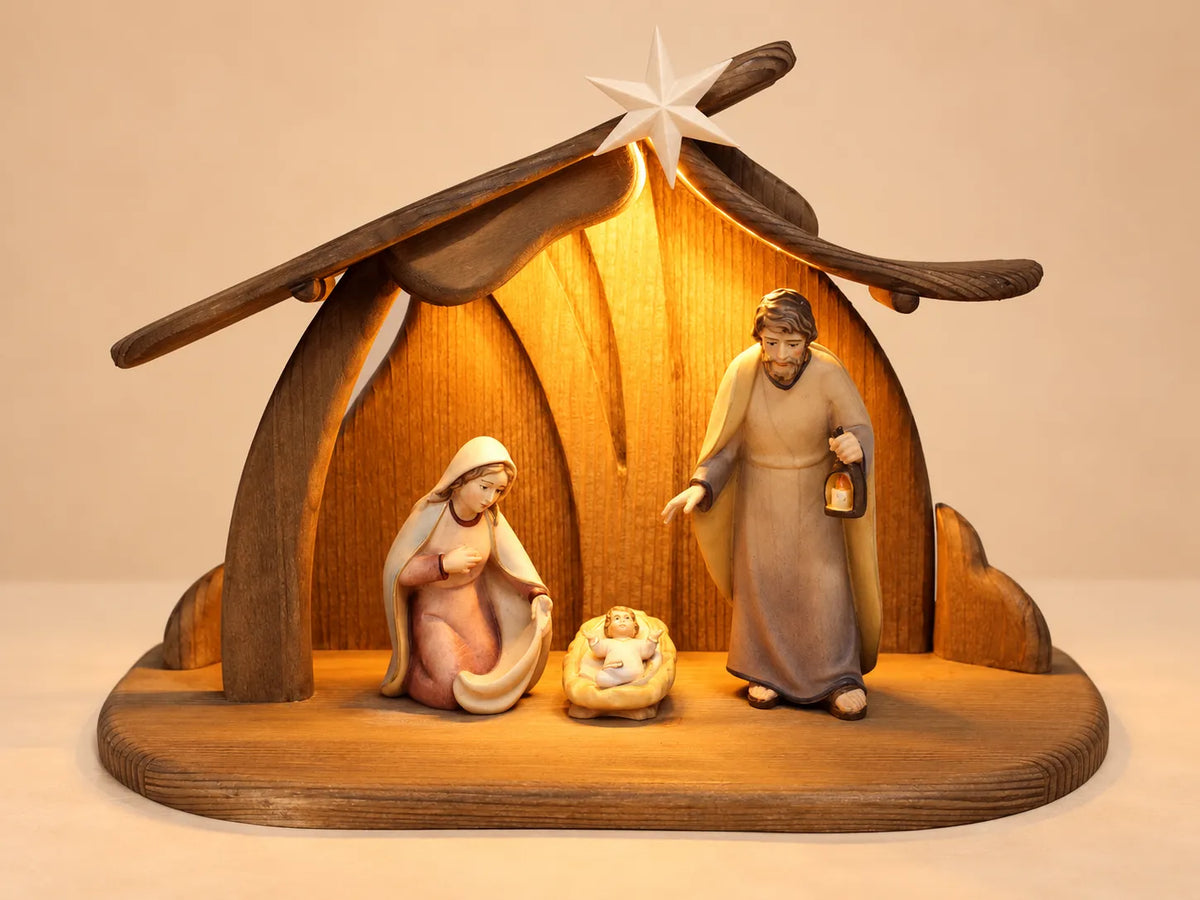 Krippenset-Artis-Krippe-5-Teile-Familienstall-PEMA-43