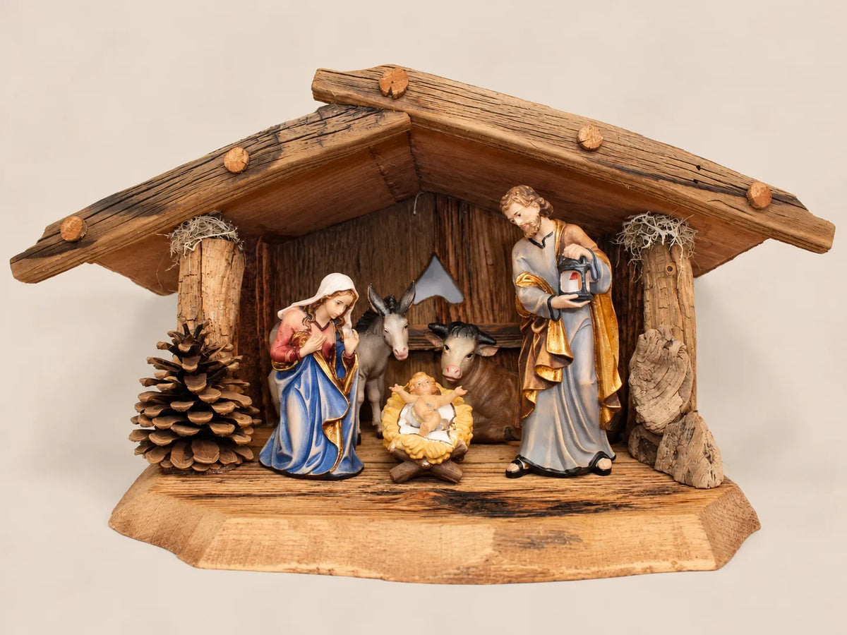Krippenset-Kostner-Krippe-7b-teilig-Stall-Scheiderer-43