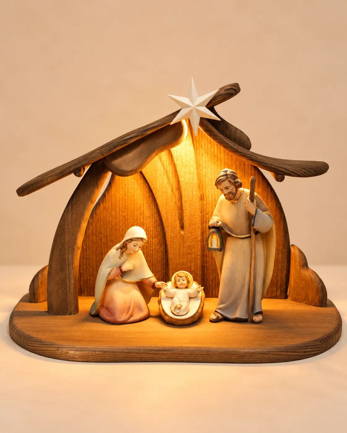 Krippenset-Licht-Krippe-5-teilig-Familienstall-PEMA-45