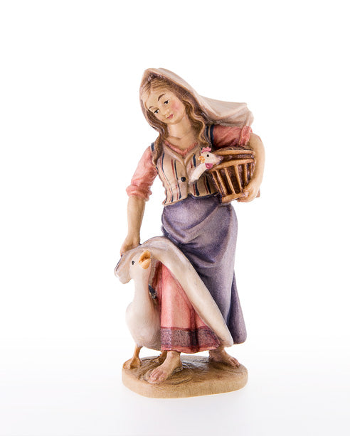 Frau mit Gans