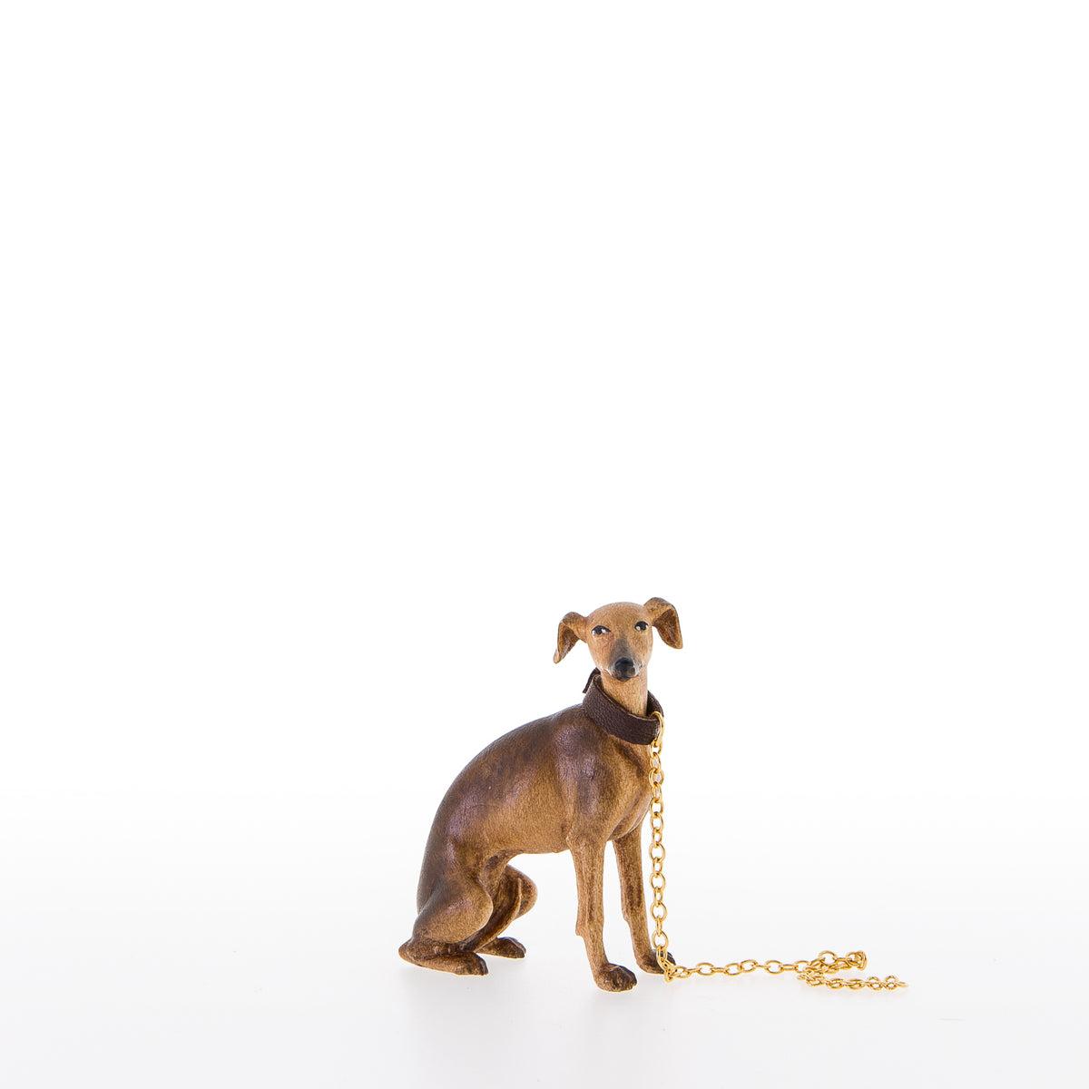 Sitzender Windhund