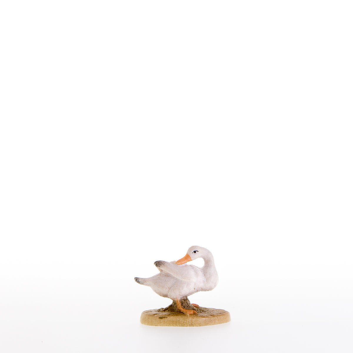 Gans mit Kopf zurueck