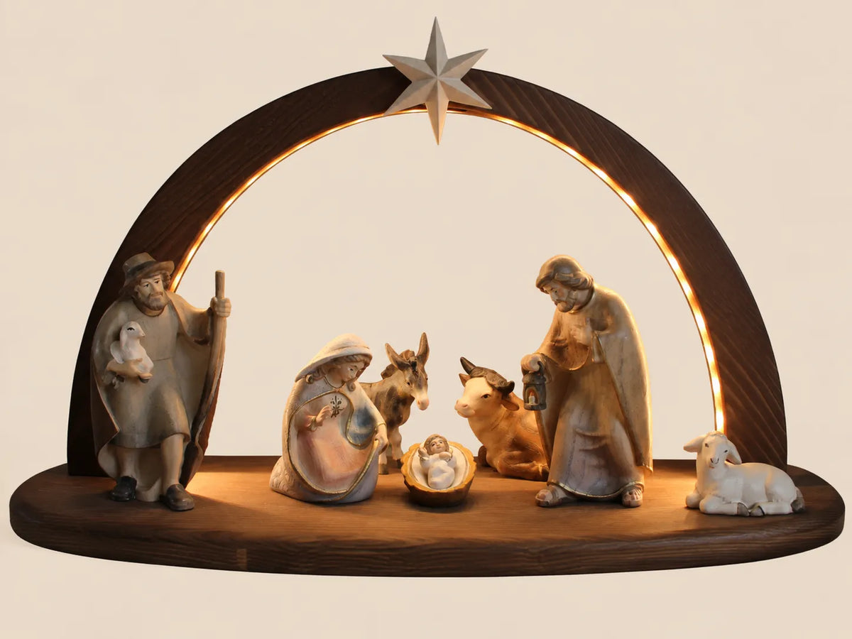 PEMA_Krippenset_mit_Stall_Leonardo_9a-teilig_mit_LED-Beleuchtung_-_Format_43