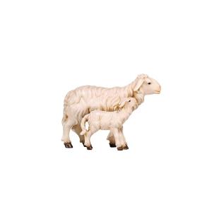 Mahlknecht Krippe Schaf mit Lamm stehend