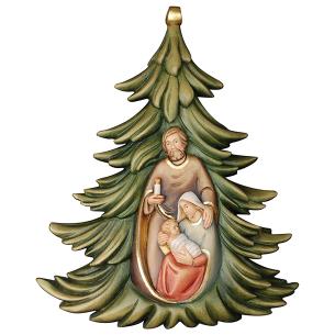 Baumbehang: Christbaum mit Heilige Familie