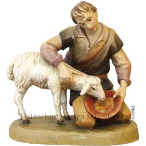 KNIENDER HIRTE MIT SCHAF-KU