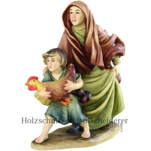 HIRTENFRAU MIT KIND & HAHN-UB