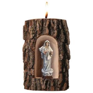 Madonna Medjugorje in Grotte Ulme mit Kerze