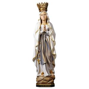 Madonna Lourdes mit Krone - Linde geschnitzt