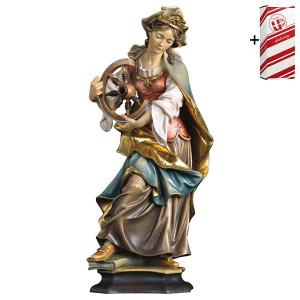 Hl. Katharina von Alexandria mit Rad + Geschenkbox