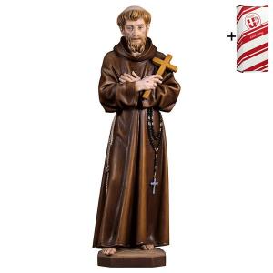 Hl. Franziskus von Assisi mit Kreuz + Geschenkbox