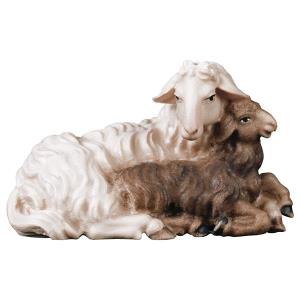 Ulrich Krippe Schaf mit Lamm liegend