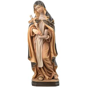 Hl. Maria Katharina von der heiligen Rose von Vite mit Kreuz und Buch