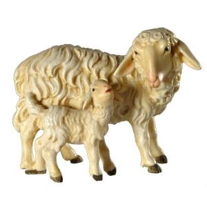 Bavaria Krippe Schaf stehend mit Lamm