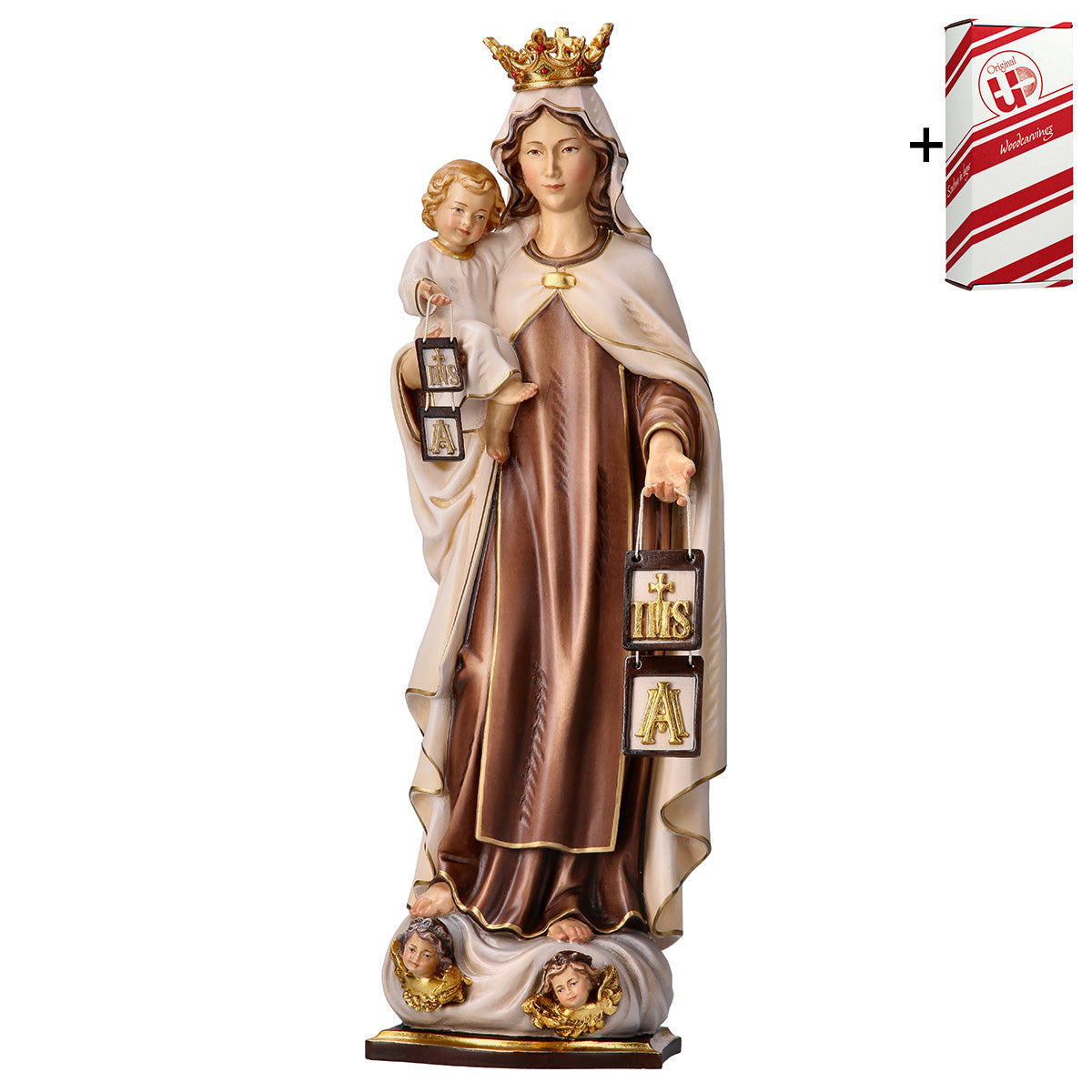 Madonna vom Berg Karmel mit Krone + Geschenkbox