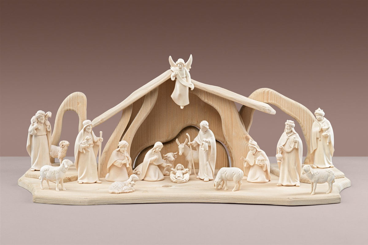 LI Licht Krippenset 17 Figuren + Stall Licht