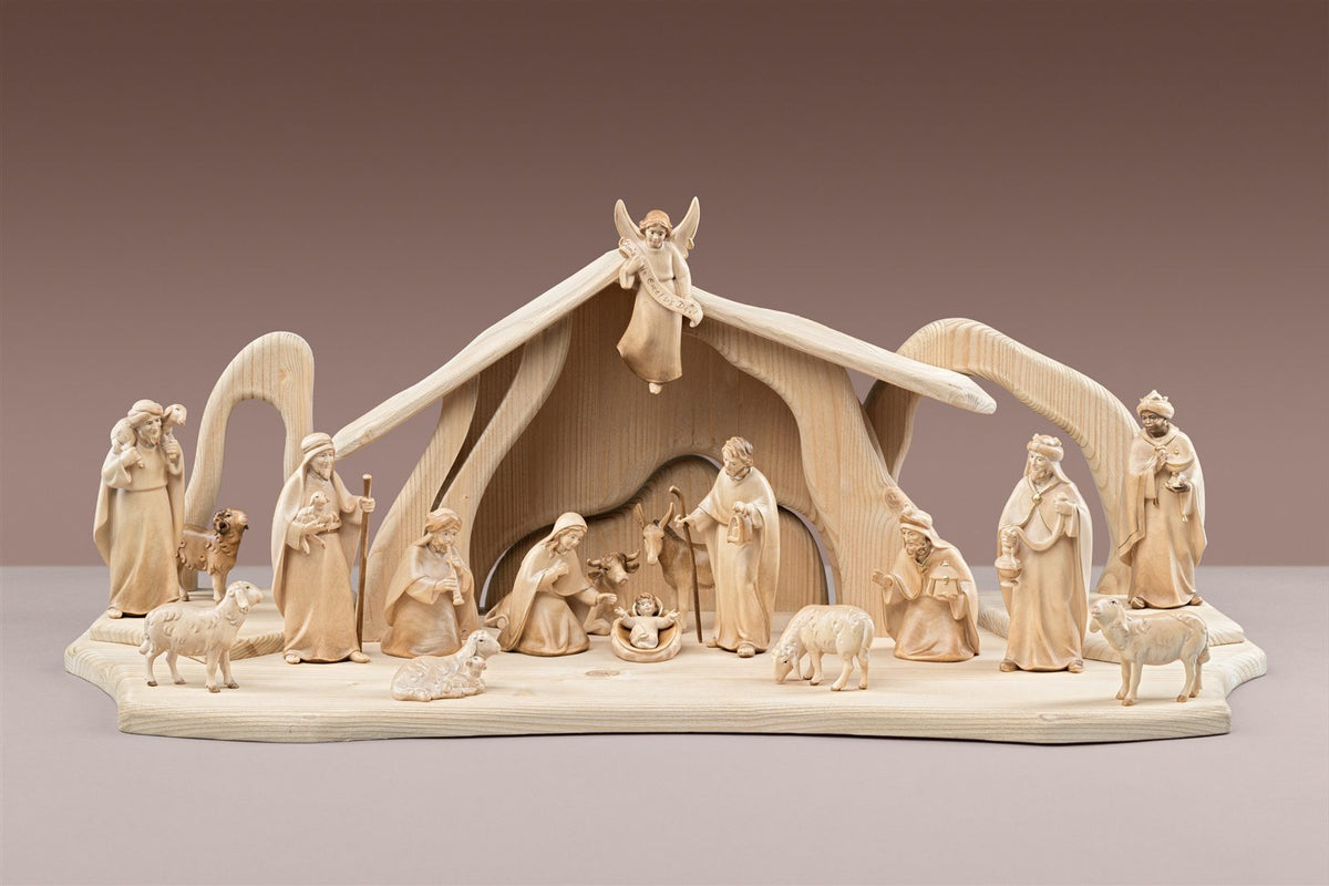 LI Licht Krippenset 17 Figuren + Stall Licht