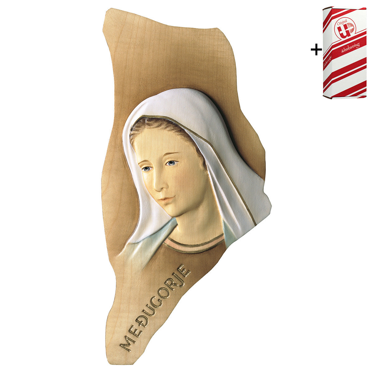 Relief Madonna Medjugorje + Geschenkbox