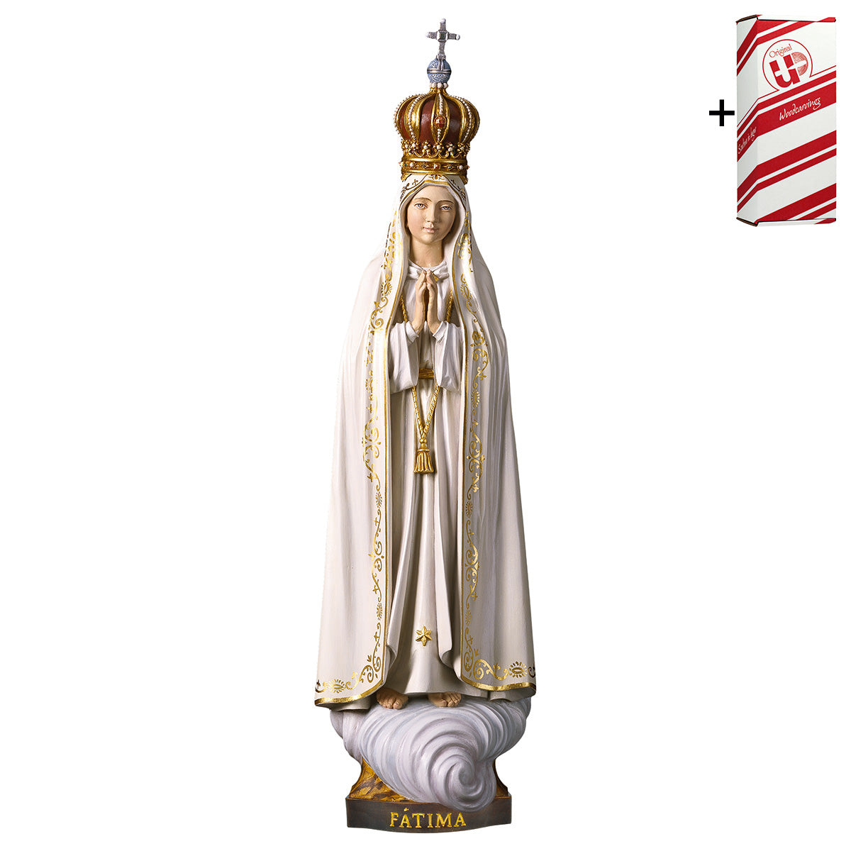 Madonna Fátima Capelinha mit Krone + Geschenkbox