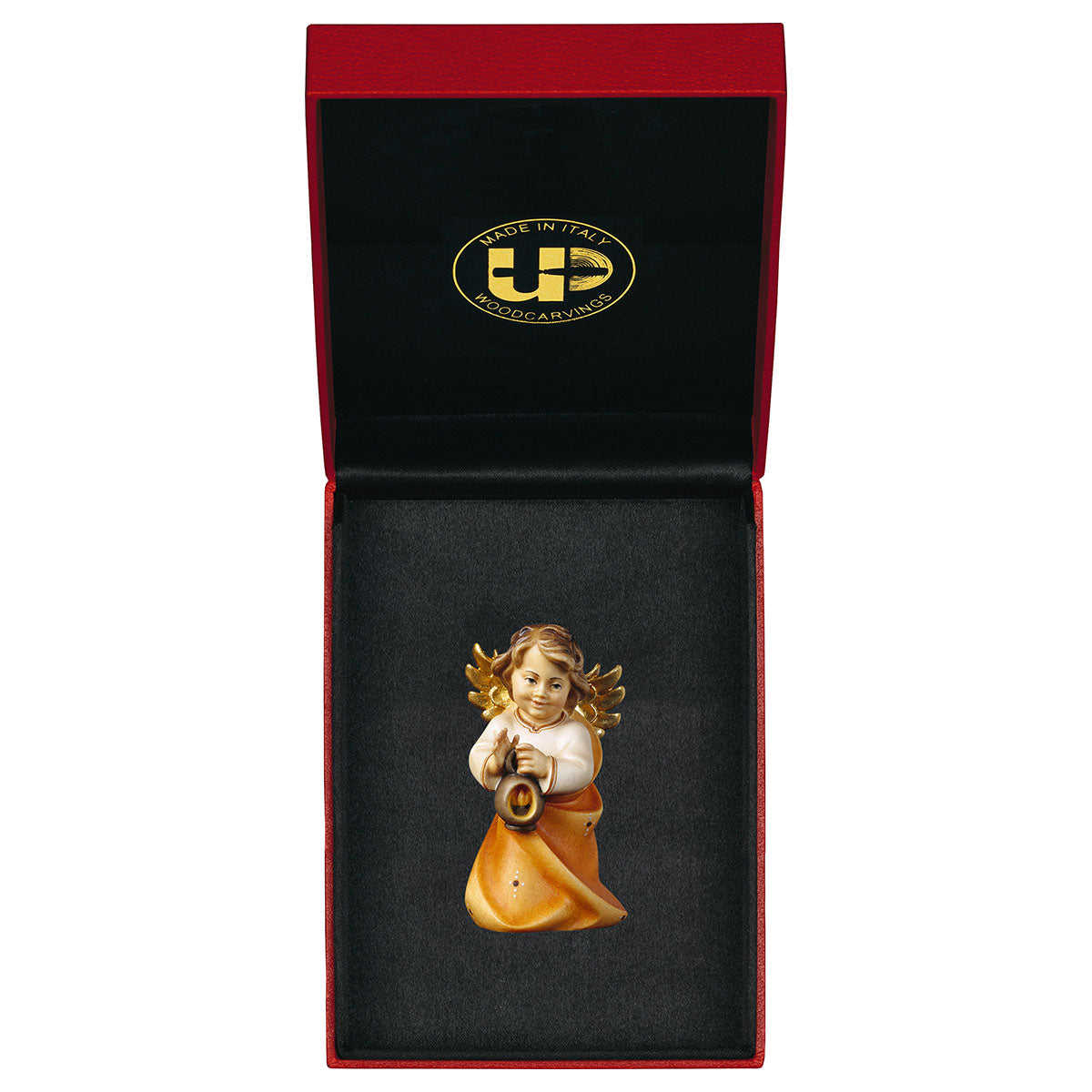 Herzengel mit Laterne mit Goldfaden + Etui