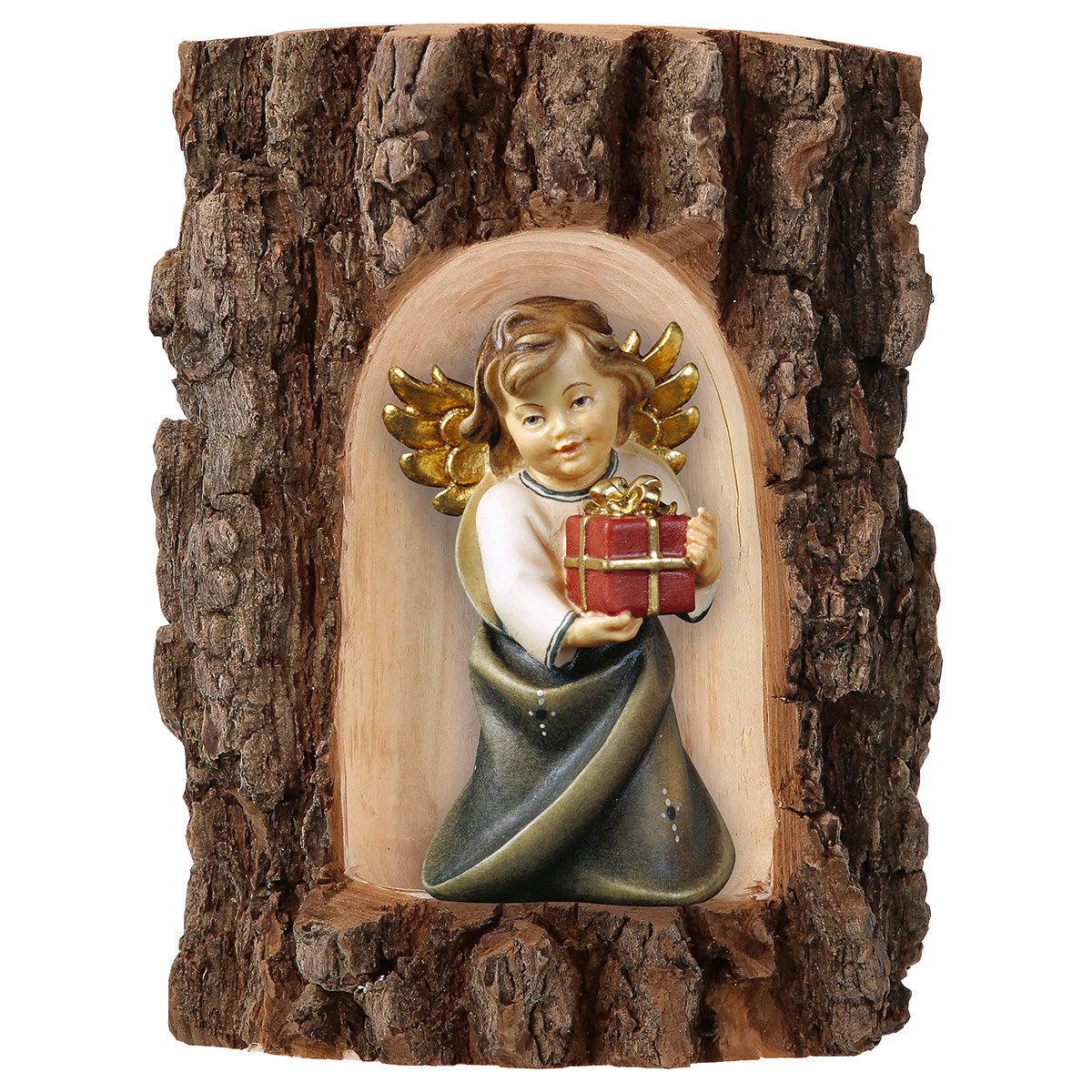 Herzengel mit Geschenk in Grotte Ulme