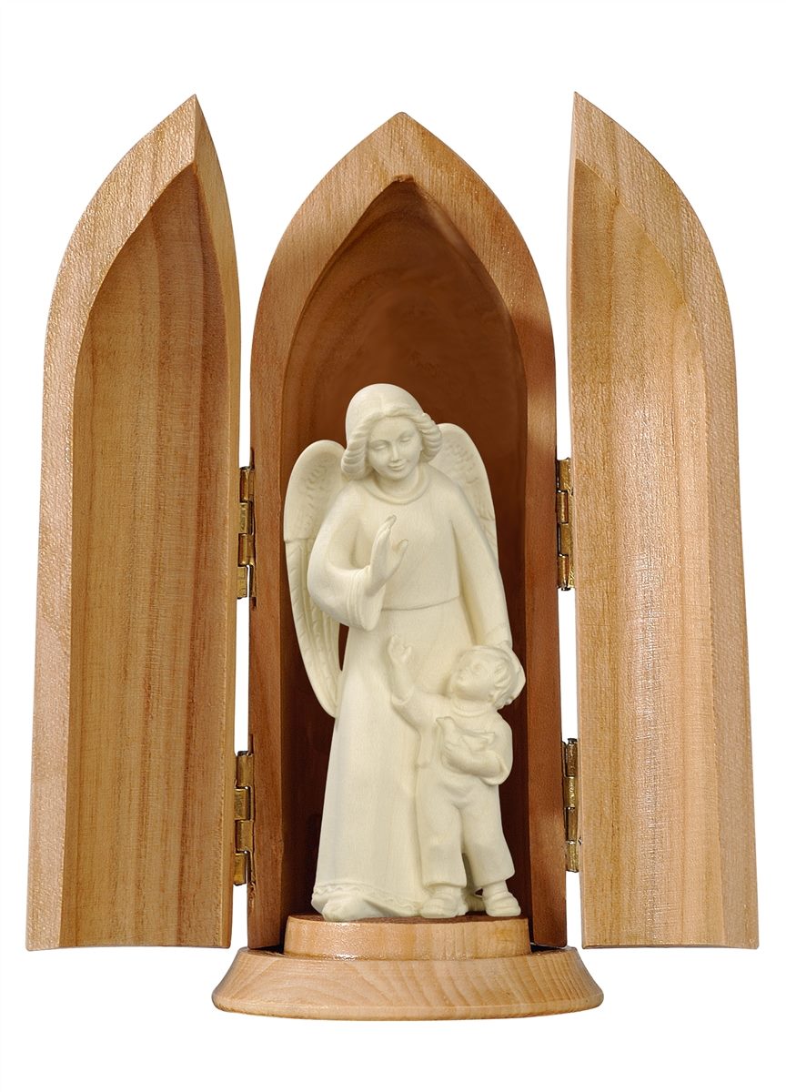 Schutzengel mit Bub - modern in Nische