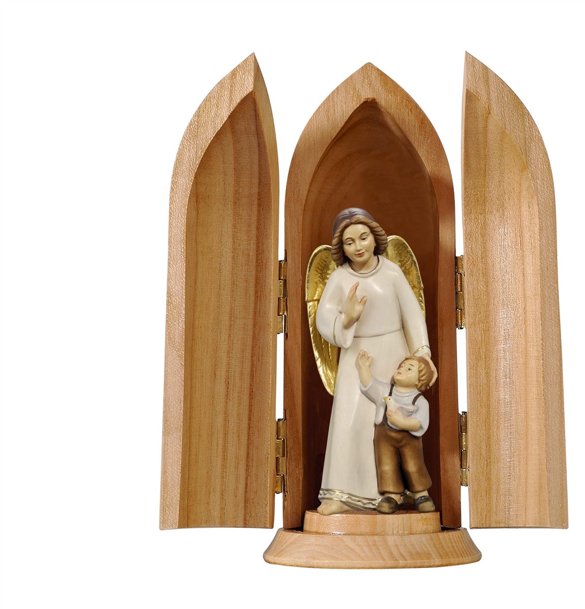 Schutzengel mit Bub - modern in Nische