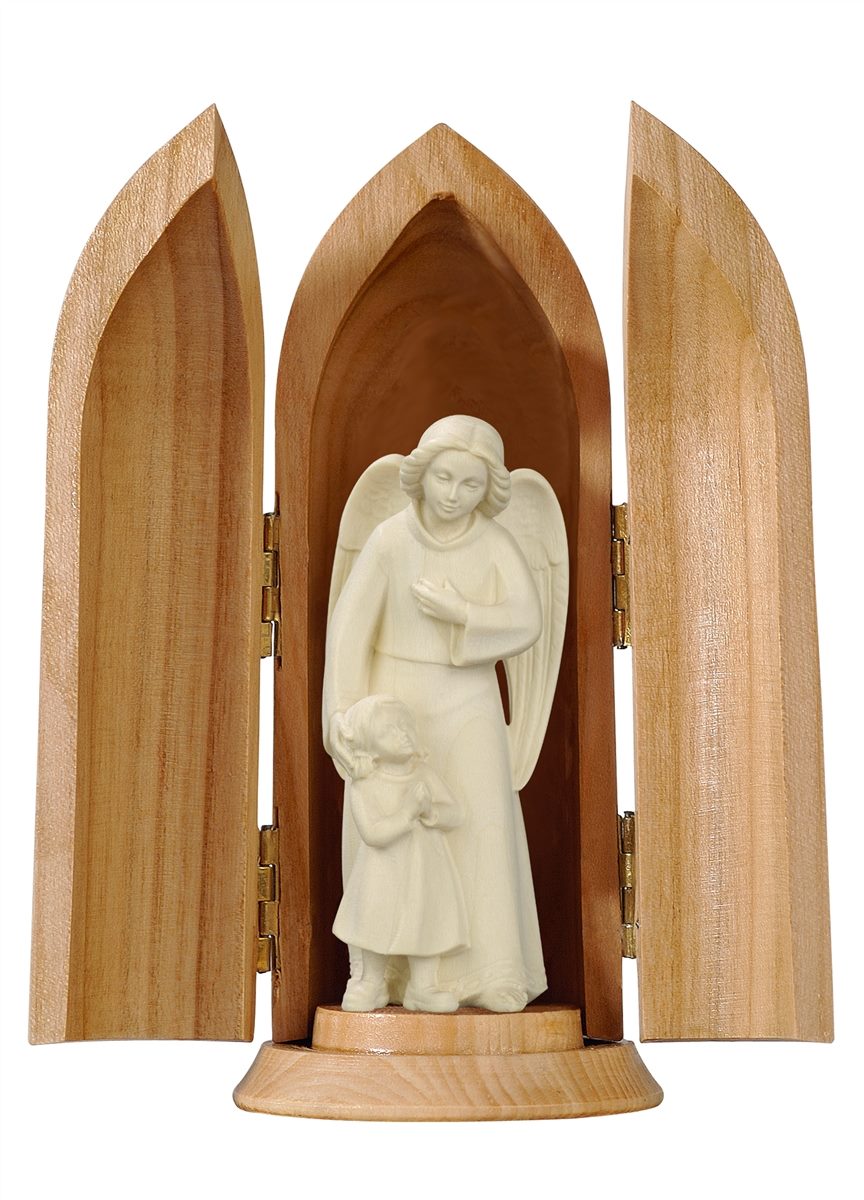 Schutzengel mit Mädchen - modern in Nische