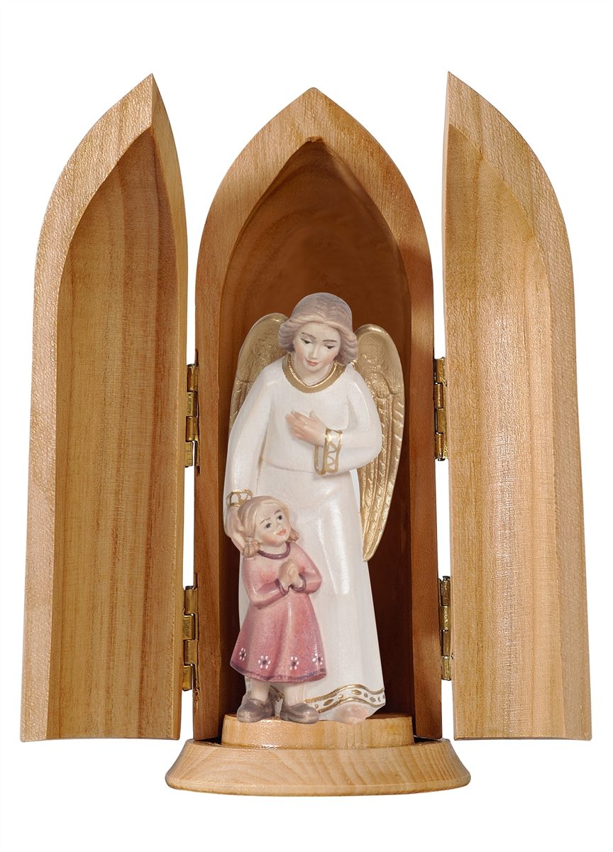 Schutzengel mit Mädchen - modern in Nische