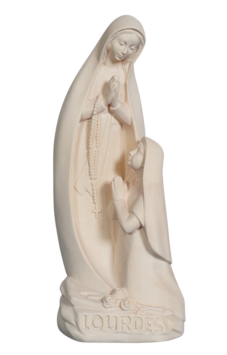 Madonna Lourdes mit Bernadette stilisiert