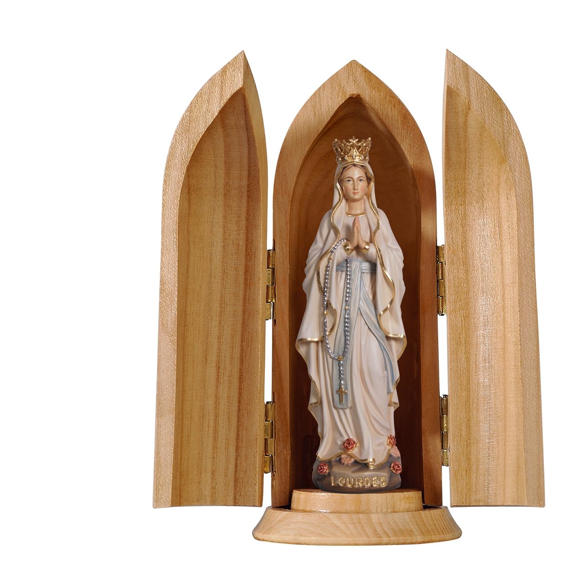 Madonna Lourdes mit Krone in Nische