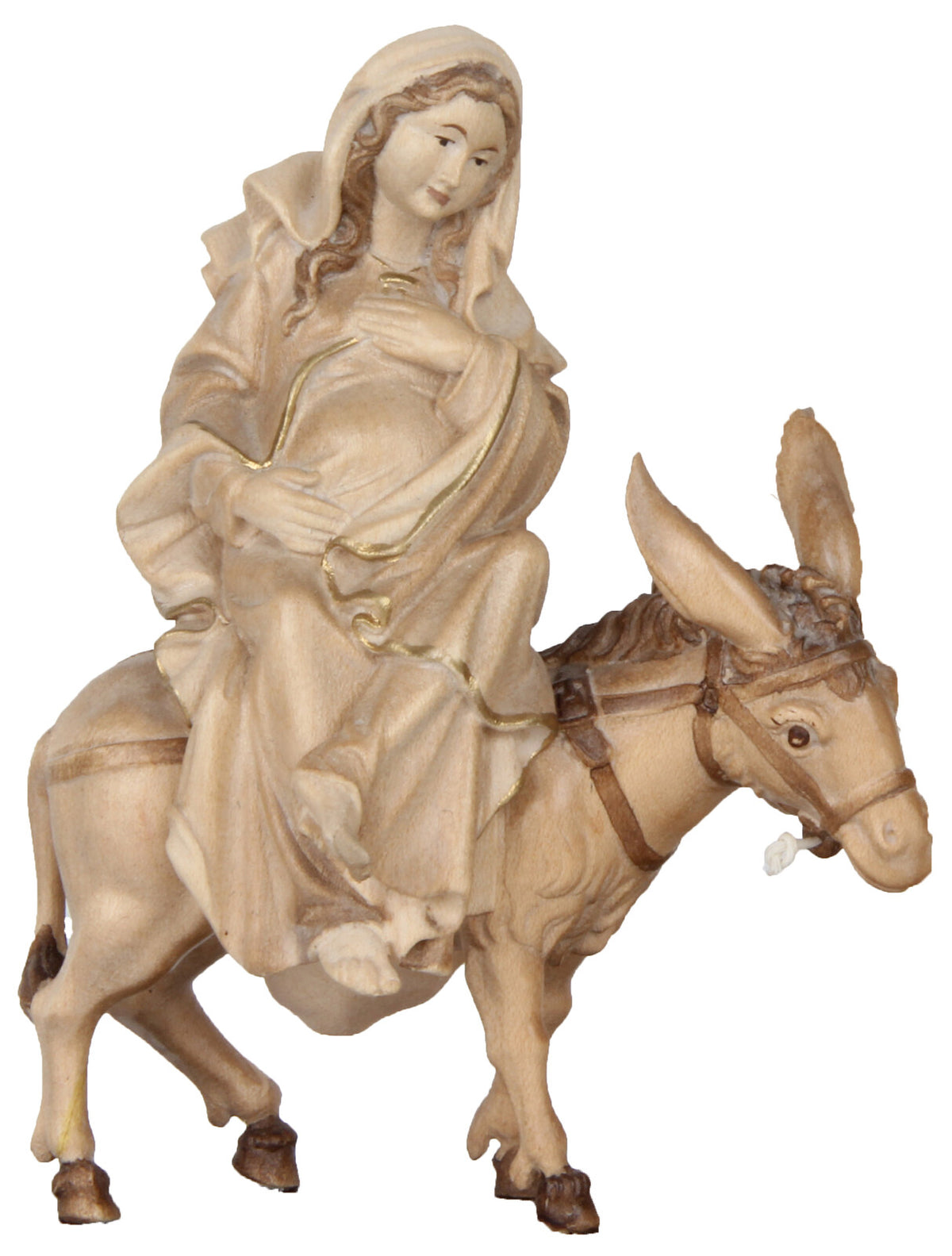 Maria sitzend mit Kind auf Esel (Flucht n Ägypten)
