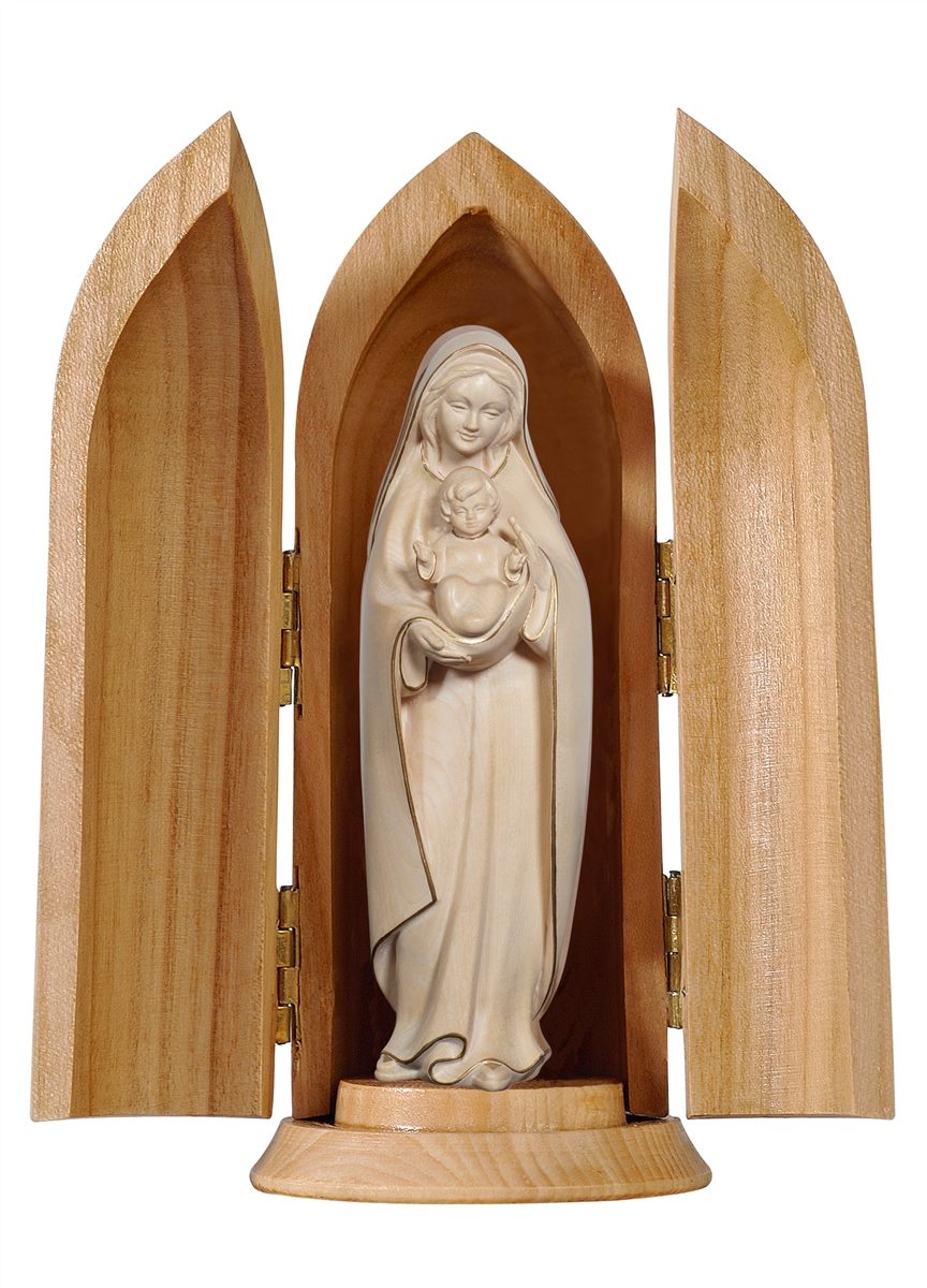 Madonna des Herzens in Nische