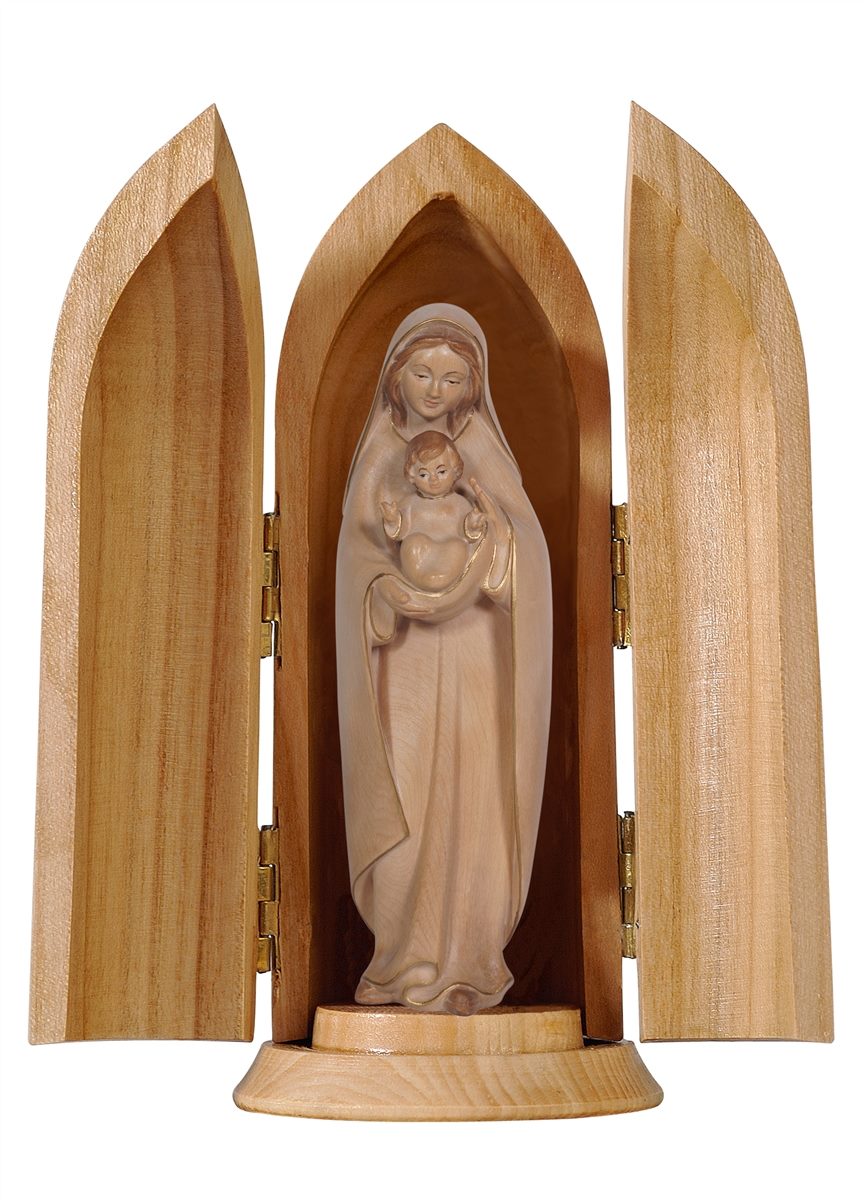 Madonna des Herzens in Nische
