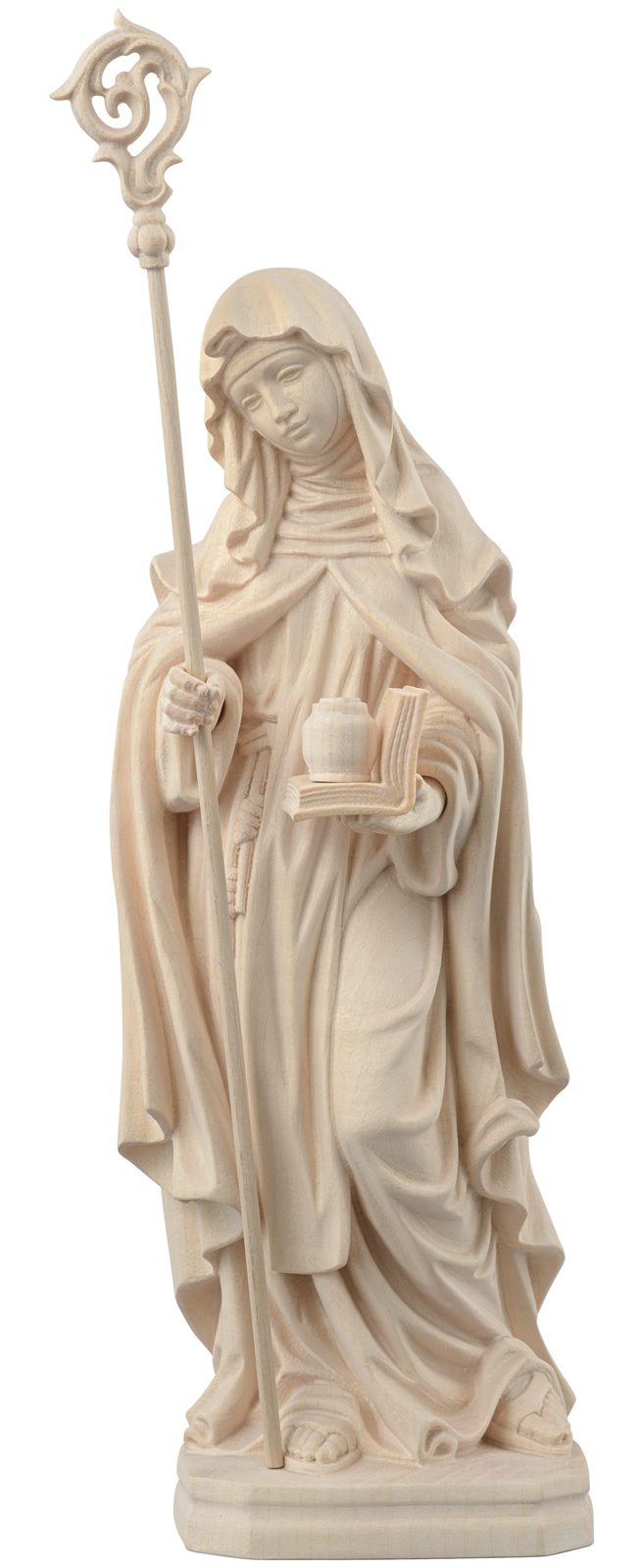Hl. Lucia mit Buch, Salbentopf und Bischofsstab