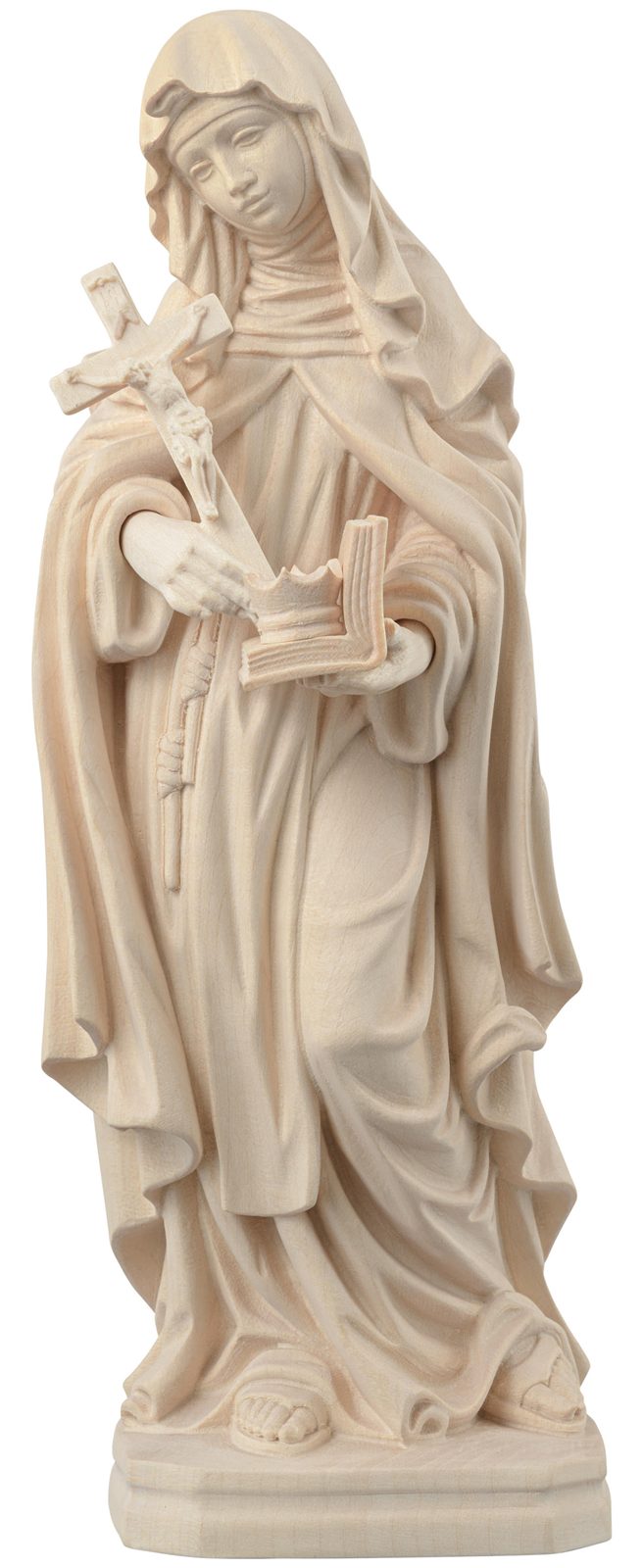 Hl. Johanna-Maria von Mailé mit Kreuz, Buch und Krone