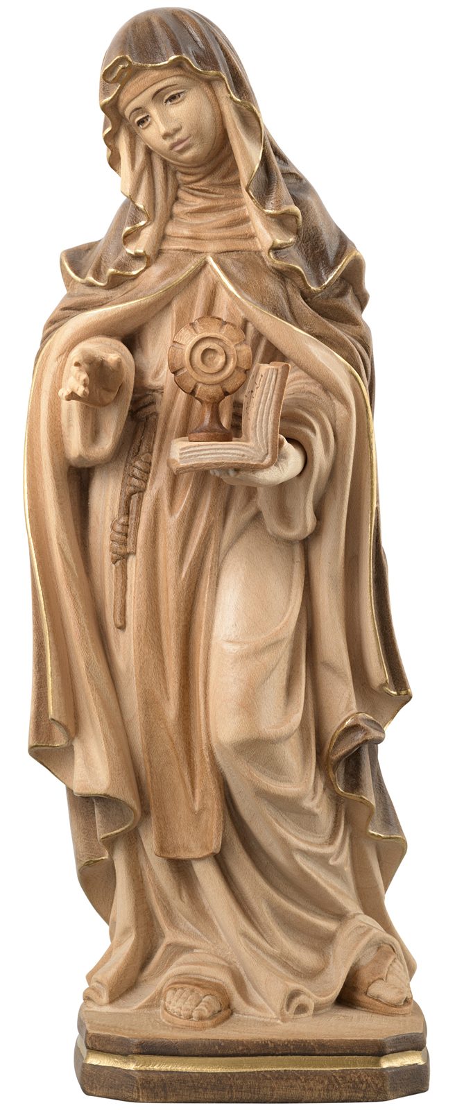 Hl. Klara von Assisi mit Buch und Monstranz