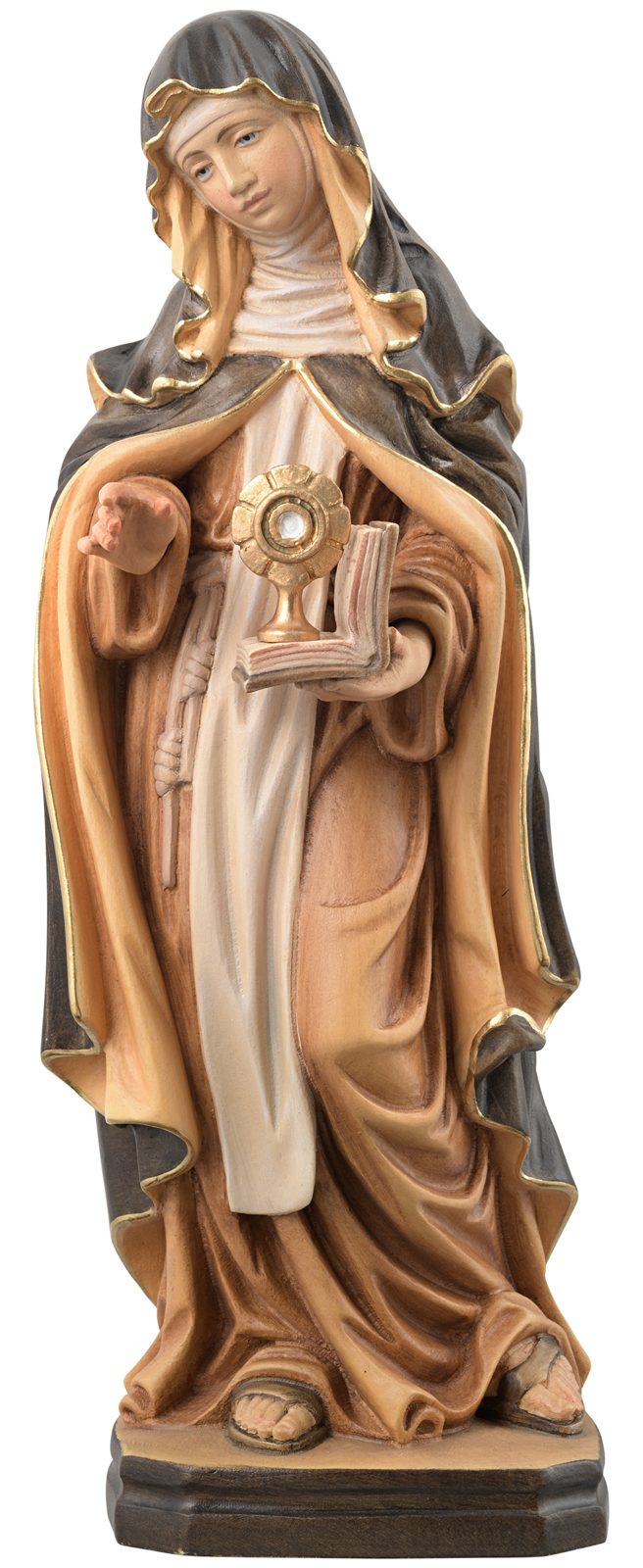 Hl. Klara von Assisi mit Buch und Monstranz
