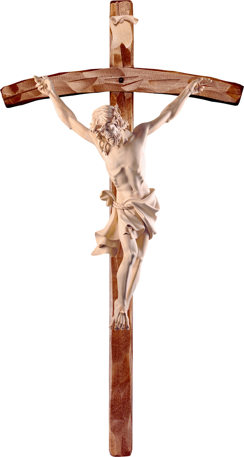 Alpenchristus Linde mit gebogenem Kreuz