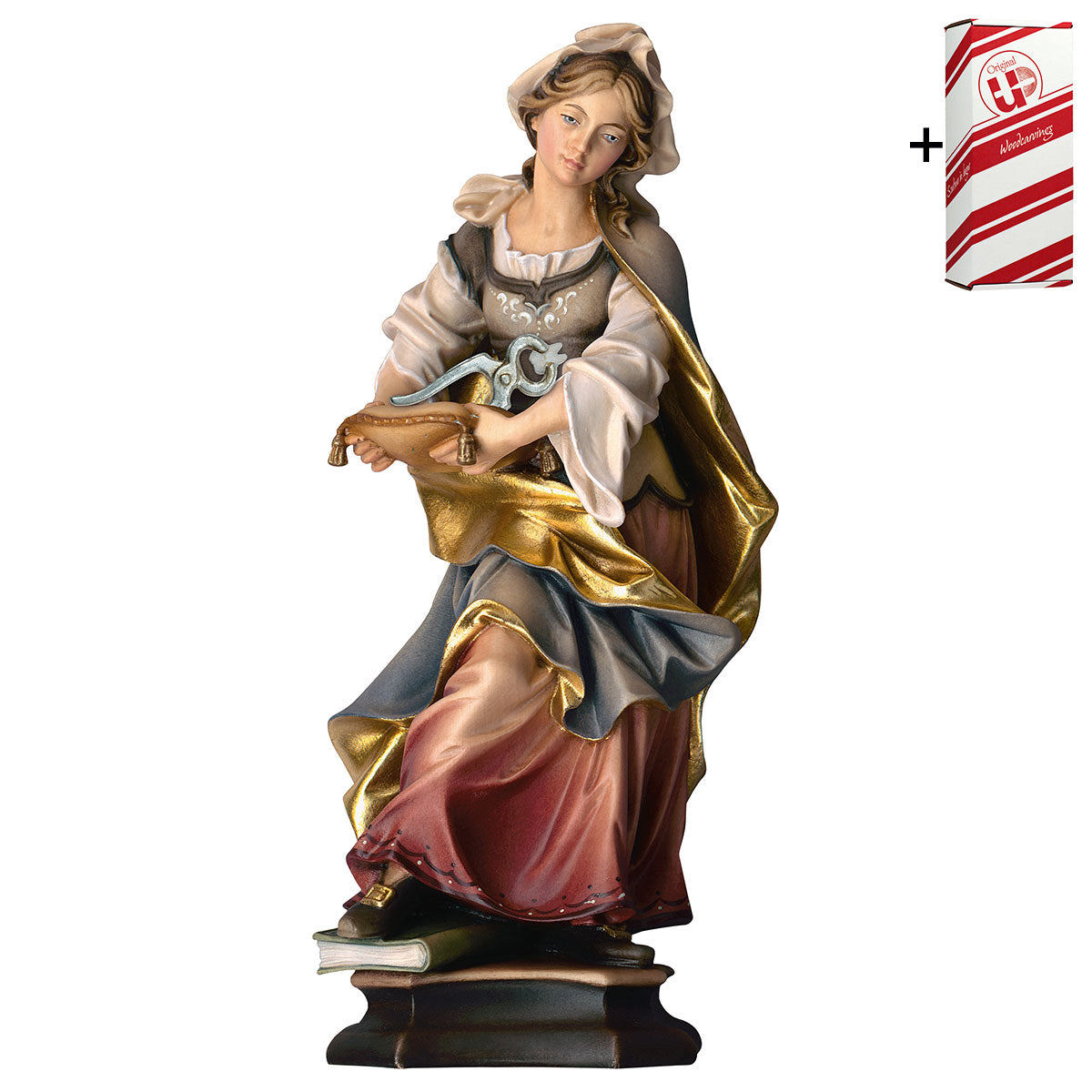 Hl. Apollonia von Alexandria mit Zahn + Geschenkbox