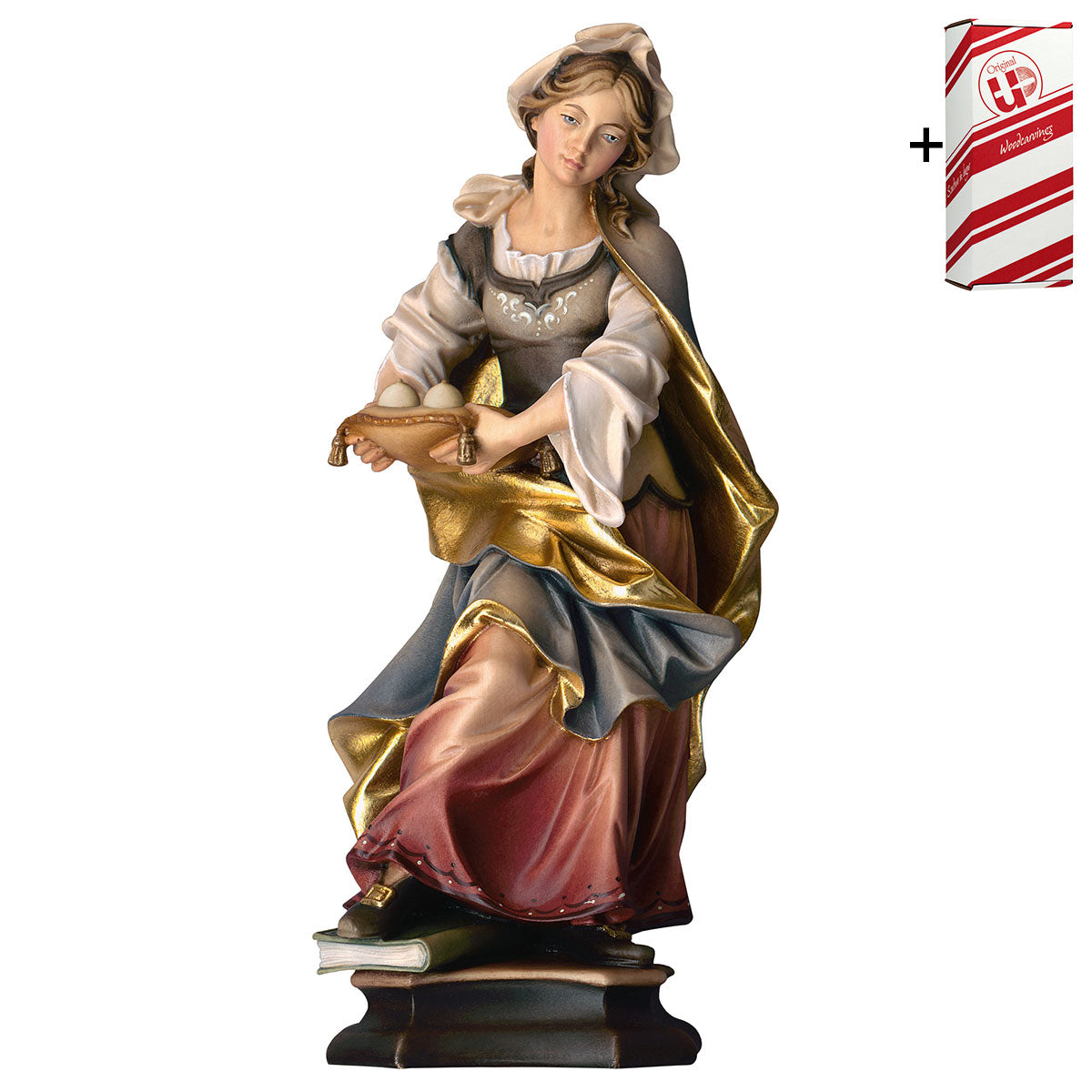 Hl. Agatha von Catania mit Brüsten + Geschenkbox