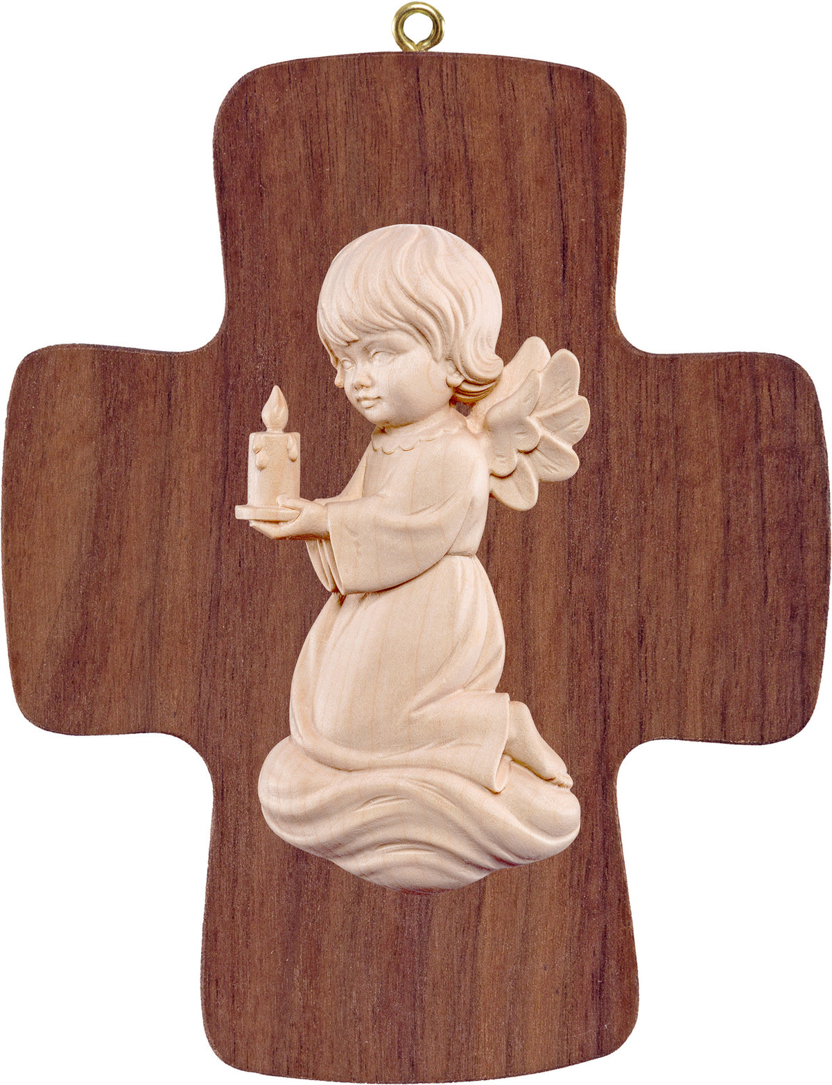 Kreuz mit Pitti - Engel mit Kerze