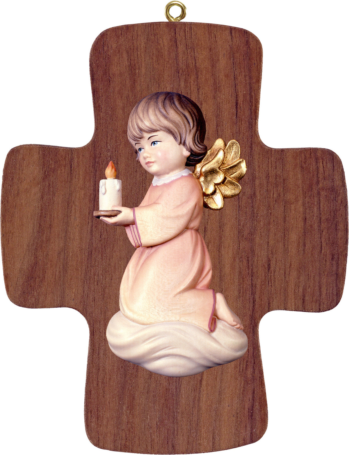 Kreuz mit Pitti - Engel mit Kerze