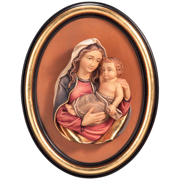 Madonna Brustbild schlicht